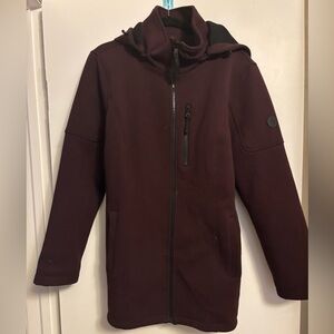 Eggplant hooded jacket